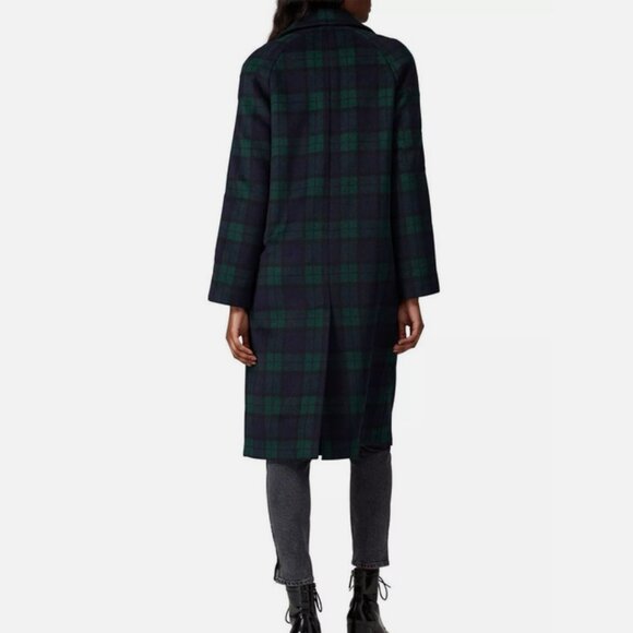 NWT Avec Les Filles Plaid  Raglan Coat Trendy fit - Picture 9 of 9